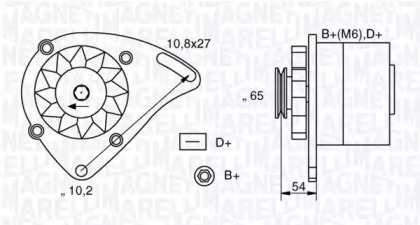 Генератор MAGNETI MARELLI 063341454010