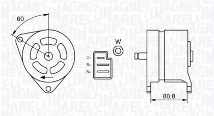 Генератор MAGNETI MARELLI 063324199010