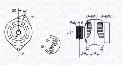 Генератор MAGNETI MARELLI 063321813010