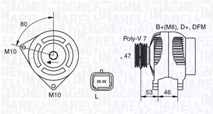 Генератор MAGNETI MARELLI 063341734010