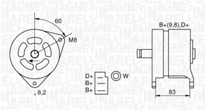 Генератор MAGNETI MARELLI 063324264010