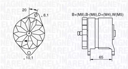 Генератор MAGNETI MARELLI 063534681400