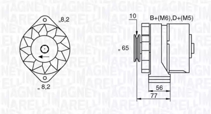 Генератор MAGNETI MARELLI 063534881590