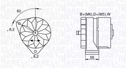 Генератор MAGNETI MARELLI 063534881850