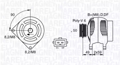 Генератор MAGNETI MARELLI 063535150200