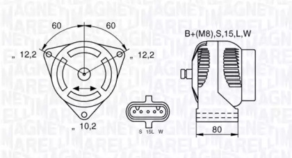 Генератор MAGNETI MARELLI 063535255010