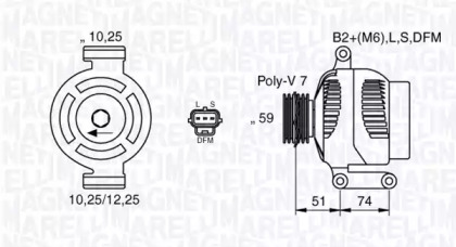 Генератор MAGNETI MARELLI 063533251000