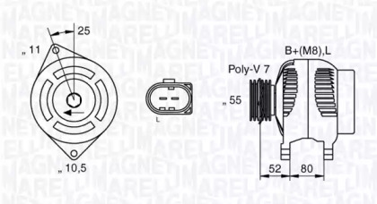 Генератор MAGNETI MARELLI 063535250200