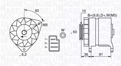 Генератор MAGNETI MARELLI 063534892520