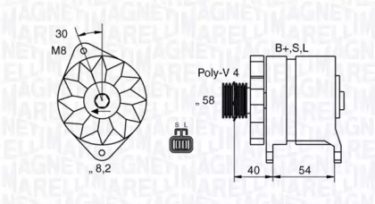 Генератор MAGNETI MARELLI 063532602010