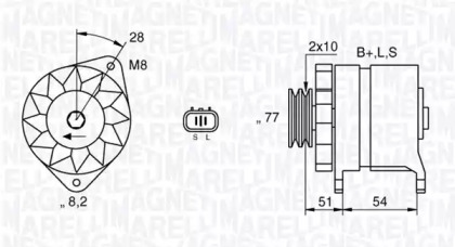 Генератор MAGNETI MARELLI 063532603010