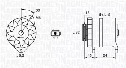 Генератор MAGNETI MARELLI 063532605010