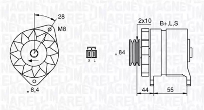 Генератор MAGNETI MARELLI 063532609010