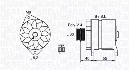 Генератор MAGNETI MARELLI 063532614010