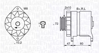 Генератор MAGNETI MARELLI 063532621010