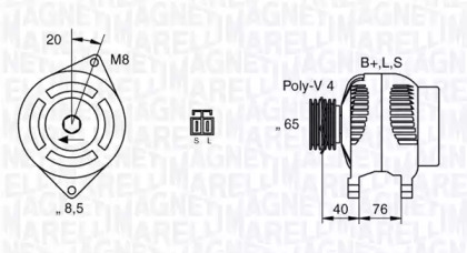 Генератор MAGNETI MARELLI 063532623010