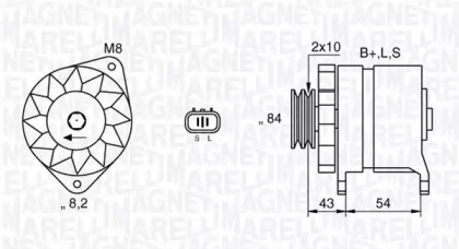 Генератор MAGNETI MARELLI 063532625010