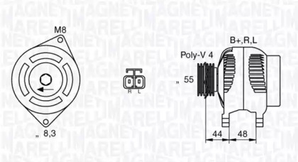 Генератор MAGNETI MARELLI 063532628010