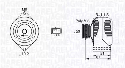 Генератор MAGNETI MARELLI 063532634010