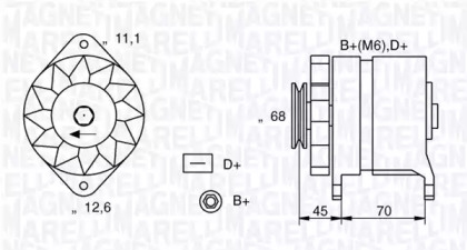 Генератор MAGNETI MARELLI 063321062010