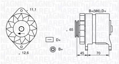 Генератор MAGNETI MARELLI 063321152010