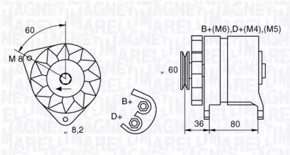 Генератор MAGNETI MARELLI 054022604010