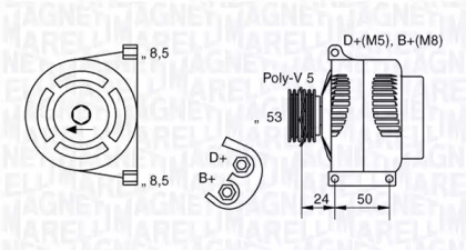 Генератор MAGNETI MARELLI 063377002010