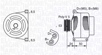 Генератор MAGNETI MARELLI 063377010010