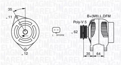 Генератор MAGNETI MARELLI 063377015010