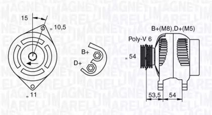 Генератор MAGNETI MARELLI 063377016010