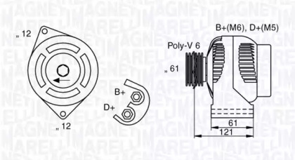 Генератор MAGNETI MARELLI 063377017010