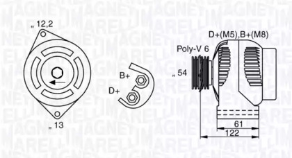 Генератор MAGNETI MARELLI 063377018010