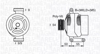 Генератор MAGNETI MARELLI 063377019010