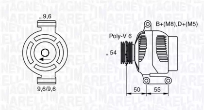 Генератор MAGNETI MARELLI 063377024010