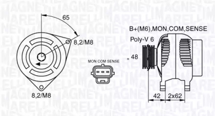 Генератор MAGNETI MARELLI 063377409010