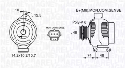 Генератор MAGNETI MARELLI 063377410010