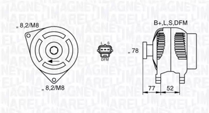 Генератор MAGNETI MARELLI 063377418010