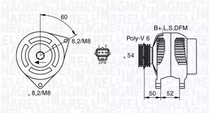 Генератор MAGNETI MARELLI 063377419010