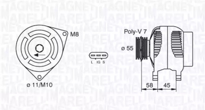 Генератор MAGNETI MARELLI 063377434010