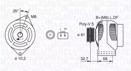 Генератор MAGNETI MARELLI 063377436010