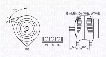 Генератор MAGNETI MARELLI 063377463010