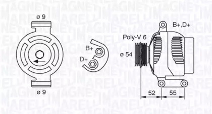 Генератор MAGNETI MARELLI 063377493010