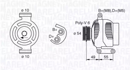 Генератор MAGNETI MARELLI 063377494010