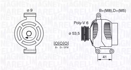 Генератор MAGNETI MARELLI 063377495010