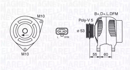 Генератор MAGNETI MARELLI 063377496010