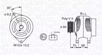 Генератор MAGNETI MARELLI 063310506010