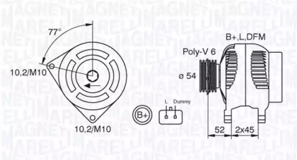 Генератор MAGNETI MARELLI 063321734010