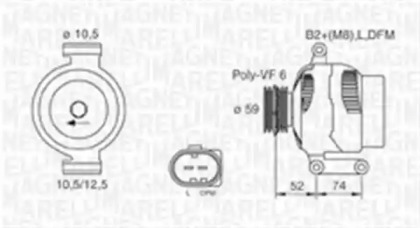 Генератор MAGNETI MARELLI 063730003010