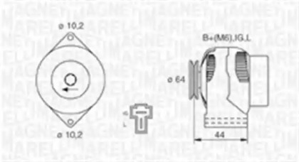 Генератор MAGNETI MARELLI 063730019010