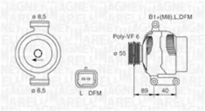 Генератор MAGNETI MARELLI 063730026010